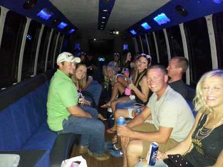 bachelor party St. Louis charter bus