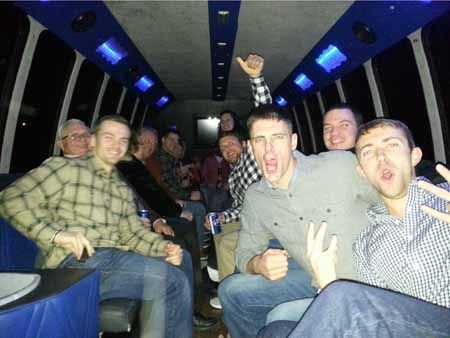bachelor party bus transportation.