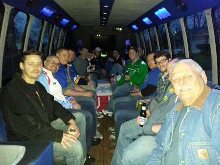 bachelor party St. Louis charter limo bus.