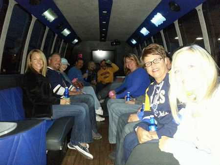 party bus to a Blues hockey game