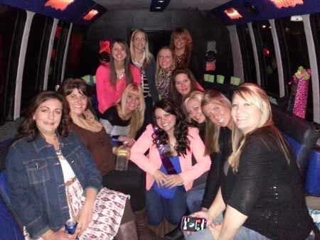 charter a limo bus for bachelorette party.